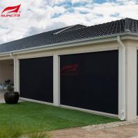 Rideaux à fermeture à glissière imperméables à la pluie avec voies latérales en aluminium pour les espaces extérieurs