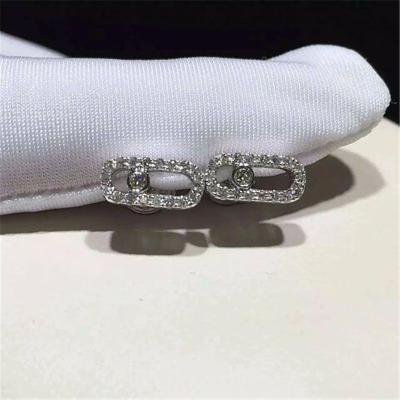 Luxury jewelry Mk With diamond stud earrings 18k white gold yellow gold rose gold diamond Stud earrings