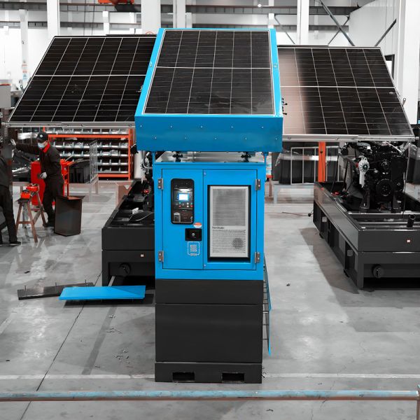Solar Diesel Hybrid Power Generator Set 50Hz Frequency Environmentally Friendly Solar Panel Diesel Generator