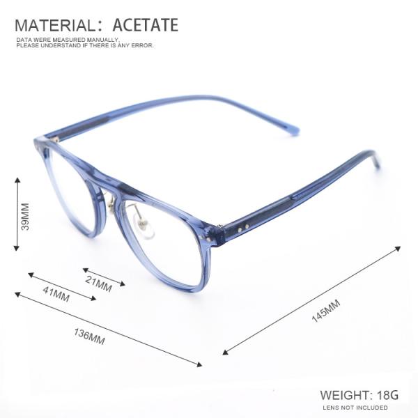 New Style Fashion Acetate Material Glasses Optical Frames MR 98050