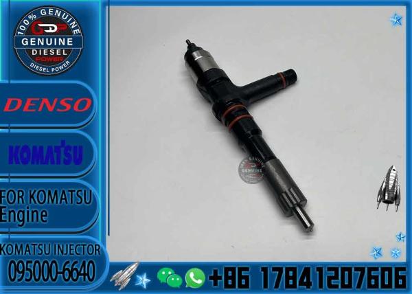 Genuine New Diesel Nozzle Fuel Injector 095000-6640 6251-11-3200 6251-11-3201for KOMATSU SAA6D125E-5C/5D Engine
