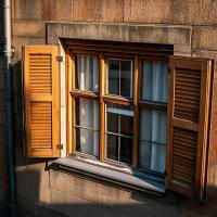 Fenêtres à doubles volets à auvents de sécurité imperméable à l'eau Fenêtre à auvents de verre