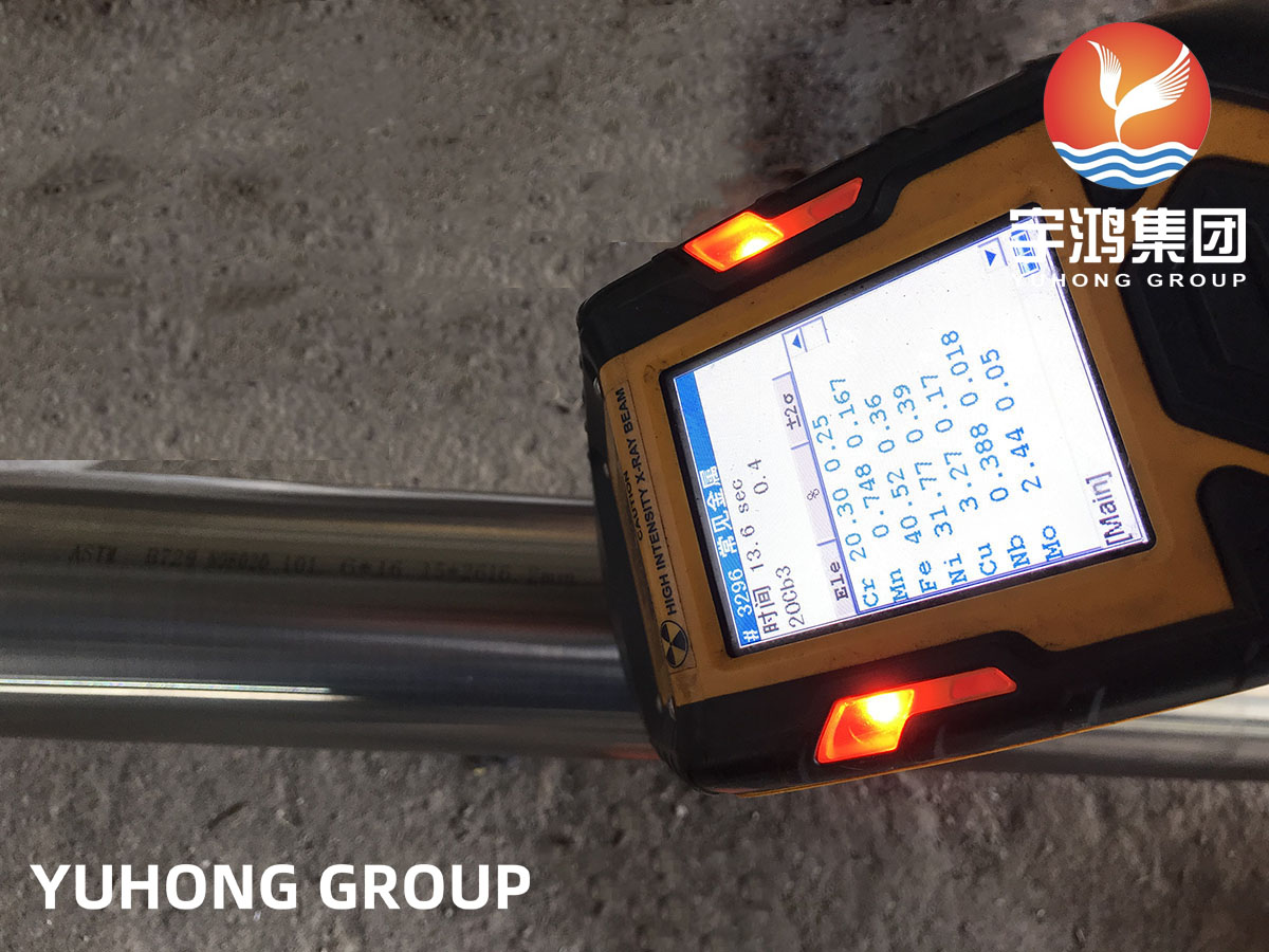 Труба бесшовная ASME SB729 UNS N08020, PREN≥40, 100% UT, сертифицирована для опреснения морской воды
