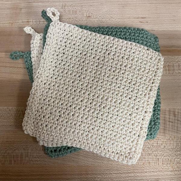 Y-F Hand Crocheted Washable Kitchen Towels Dish Cloths Eco Friendly Washable Wash Cloths