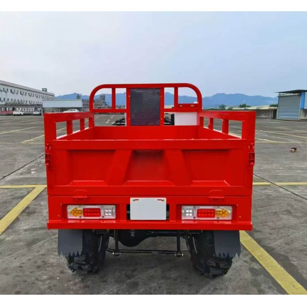 Gasoline ATV Cargo Tricycle Three Wheeler 4*4 drive 300cc Water Cooled Engine With Big Booster For All Terrain Transport Purpose