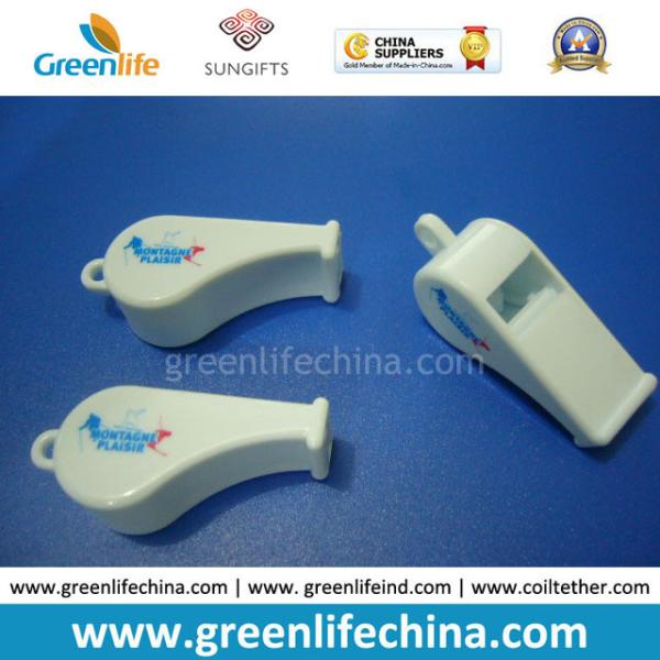 Office Promotional Gift Solid White Lifesaving Customized Printing Whistle
