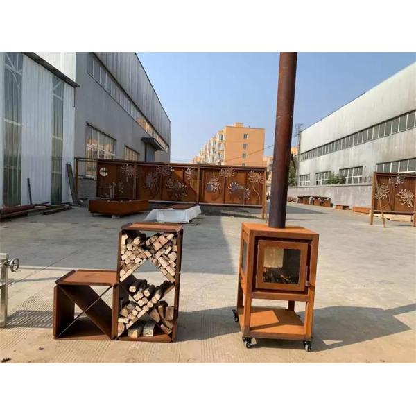 Плита Corten деревянного горящего на открытом воздухе камина металла стальная для подогревателей патио