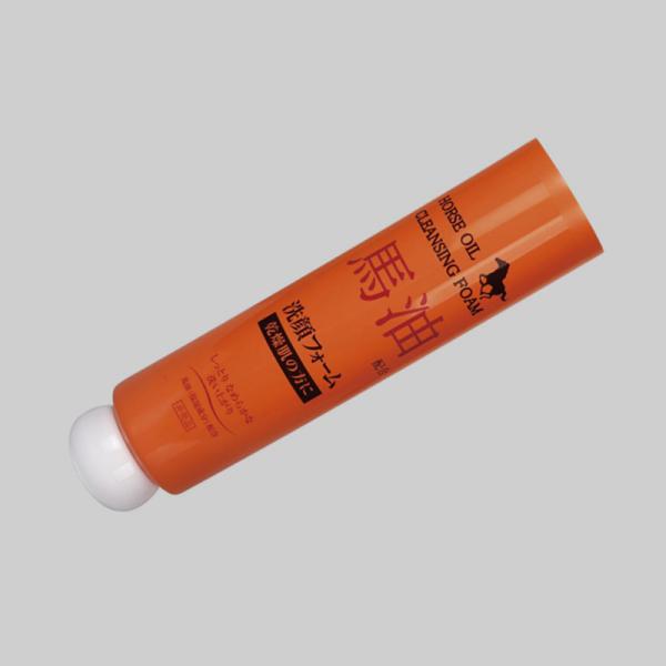 Tubo cosmético plástico feito sob encomenda do PE do PCR que empacota o tubo de creme facial de D40mm 70-180ml com tampa esférica