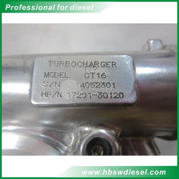 CT16 Toyota turbocharger 17201-30120 for Toyota Hiace,HI-LUX Diesel 2.5L engine:2KD-FTV 2.5L