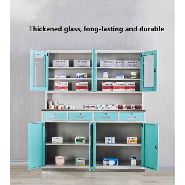 Cold Rolled Steel Medicine Display Cabinet H1800*W1800*D600mm Electrostatic Spraying Customized support