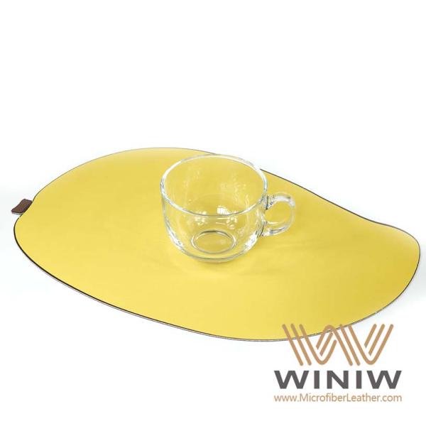 Two Sided Microfiber Vegan Leather Nonwoven Custom Pattern For Table Mat