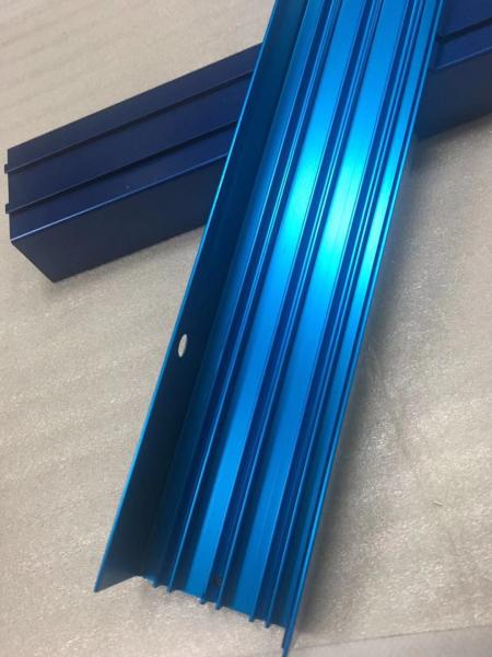 Aluminum Enclosure Blue Anodized CNC Milling Aluminum Extrusion Profile