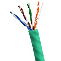 Vestido de PVC UTP CMP CAT6A Pleno 1000ft 23AWG 10Gbps Para el chaleco verde