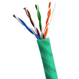 Vêtement en PVC UTP CMP CAT6A Plenum 1000ft 23AWG 10Gbps Pour Vêtement vert