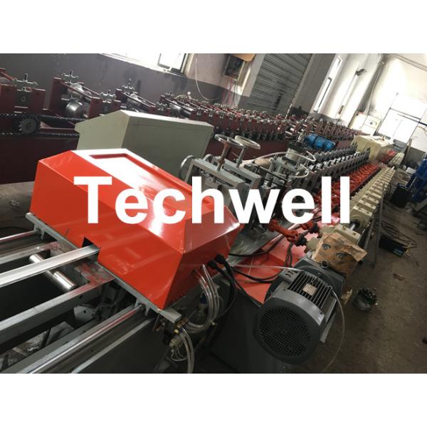 PLC Frequency Control PU Foam Roller Shutter Slat Machine With Guiding Column Forming Frame Structure