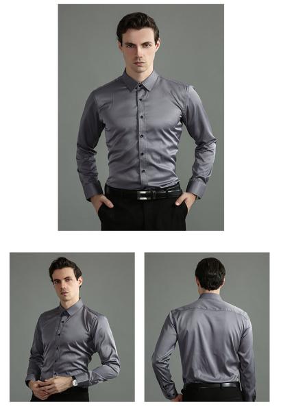 Knitted Men's Linen Pro Club Heavyweight Cotton Fabric Work Shirts for Italian Summer