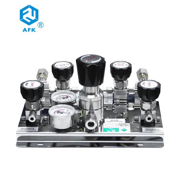 sistema dobro manual de aço inoxidável do suprimento de ar da garrafa do regulador de pressão do gás 3000psi
