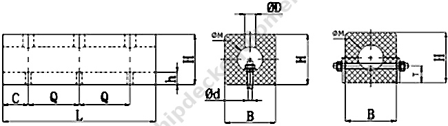 Square Rubber Fender for Ships and Marine Terminals