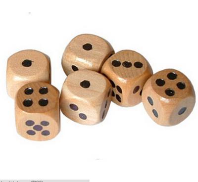 wooden dice 12mm dice kids toy dice natural wood game dice wholesale