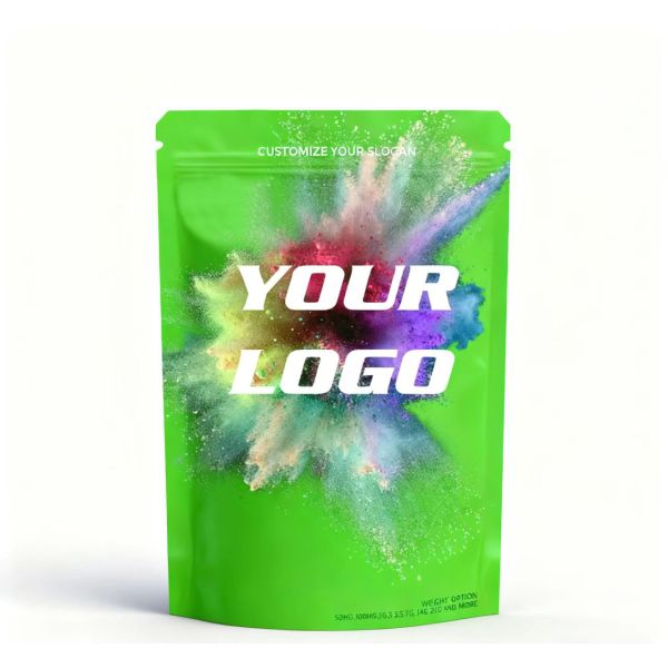 Customizable Durable PE Stand-Up Zipper Pouch with Gravure Printing Moisture Proof Food Grade Packaging for Cocoa Powder Snacks