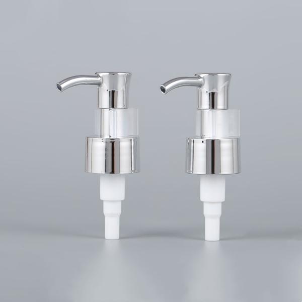 Aluminum Lotion Dispenser Pump 24mm 24/410 Shampoo Screw Pump For Bottle
