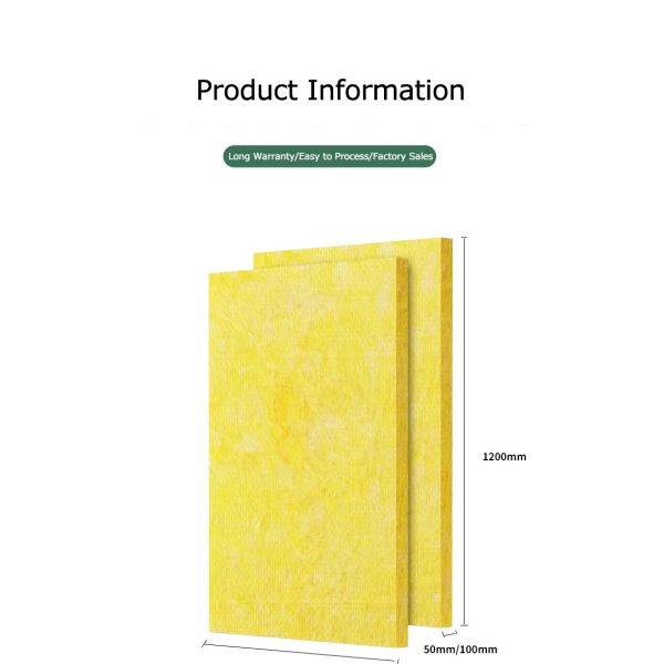 Fireproof Acoustic Foam Panel Glass Wool Board Insulation For Home Decor