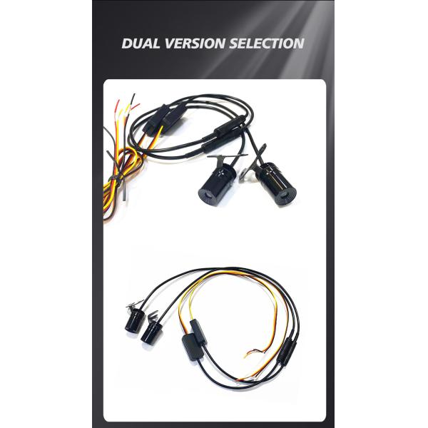 Cool Angel Wing Blue White Red Color Motorcycle Projector Lights