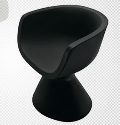 Dora Fiberglass Dining Chair Restaurant Cup Shape 65 * 69 * 80 CM