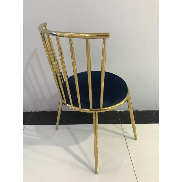 Flexible Smooth 45cm 81.5cm Stainless Steel Dining Chair