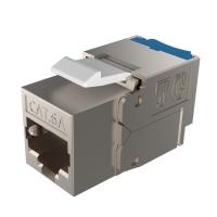 L'or trapézoïdal de pouce de la prise 50u de ftp CAT6A Jack Toolless RJ45 a plaqué