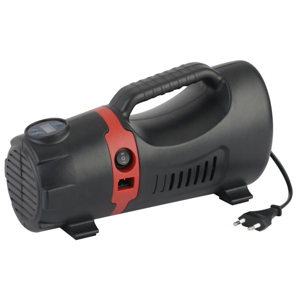 Electric DC12v AC110V-220V Plastic Portable Car Tyre Inflator Pump