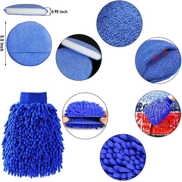 20pcs pneus de voiture roue nettoyage pinceau ensemble de détails Kit roues bord de forage détails pinces de lavage