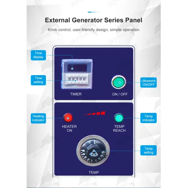 96L High Quality Single Tank Industrial Ultrasonic Cleaner for Derusting/Degreasing