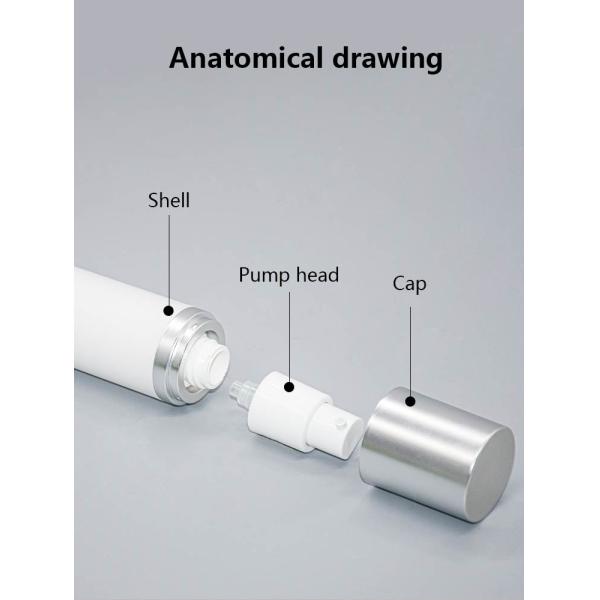 суть косметическое Skincare акриловой безвоздушной бутылки 15ml 30ml предварительная вакуумирует контейнер упаковки