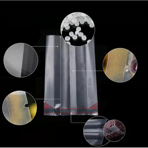 Gravure Printing Food Rice Packaging Vacuum Plastic 1Kg 2Kg 5Kg 10Kg Pe Heat Seal Bag With Handle