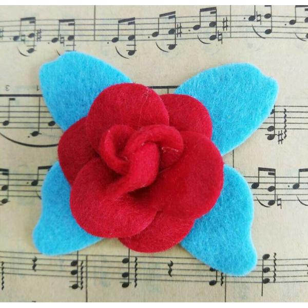 Hat Decoration Folded Fabric Flowers Fabric Flowers Fancy For Headbands