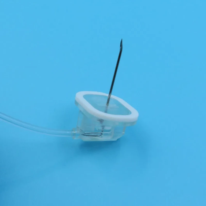 Medical Disposable Sterile Safety Huber Needle with Y Site