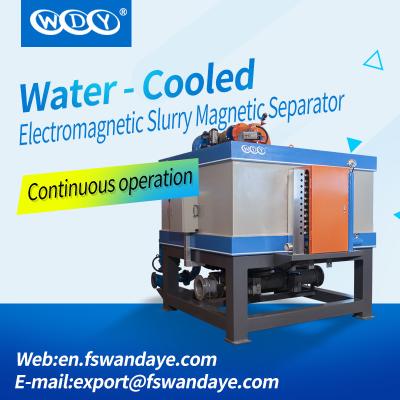 Máquina magnética do separador da alta intensidade do setor mineiro com a pasta automática de Feldspato do caulim refrigerar de água cerâmica