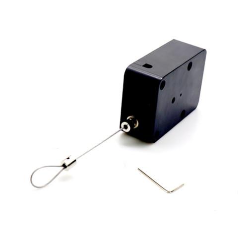 Cubic Shaped Security Recoiler 3 Outlets Anti Theft Cable Retracting Pull Box