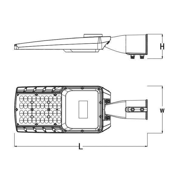 Наружное городское освещение 150w светодиодные уличные фонари регулируемый кран
