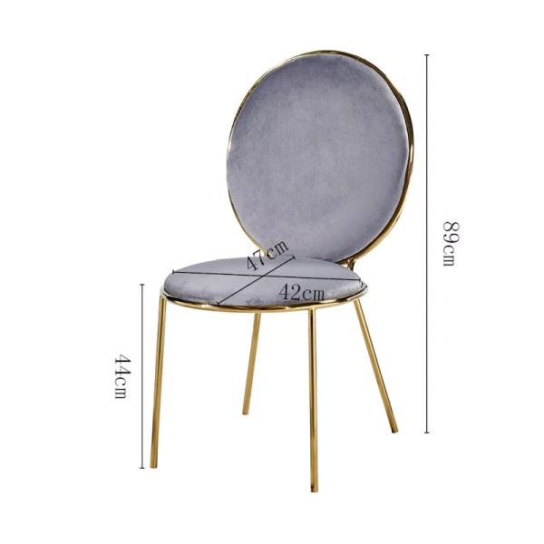 Silla moderna del ocio de la moda del terciopelo moderno del rosa para el comedor del acontecimiento de la boda