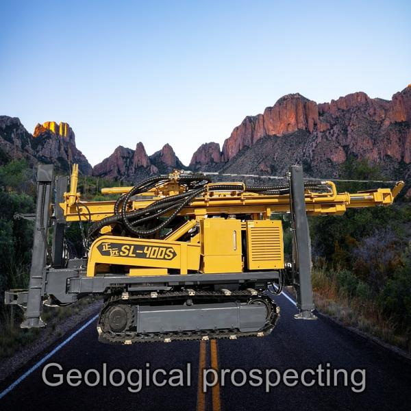 Industrial Crawler Water Well Drilling Rig 400M Down Hole Drilling Equipment