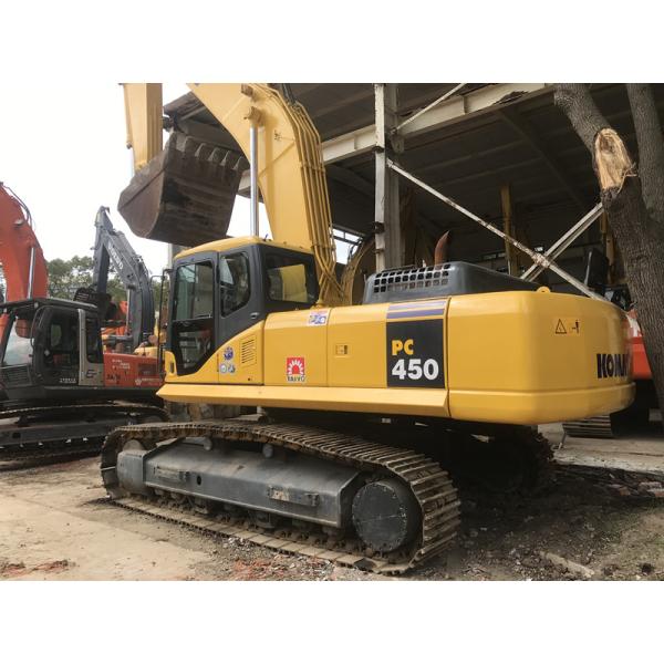 PC450-7 45 excavador usado de KOMATSU de la tonelada 330hp 3379 horas de KOMATSU SAA6D125E-3