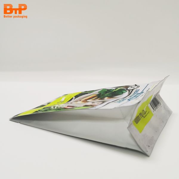 Aluminum Box Pouch of Eight Side-sealing Bag Flat Bottom Pouch square Bottom Bags for Food Packaging