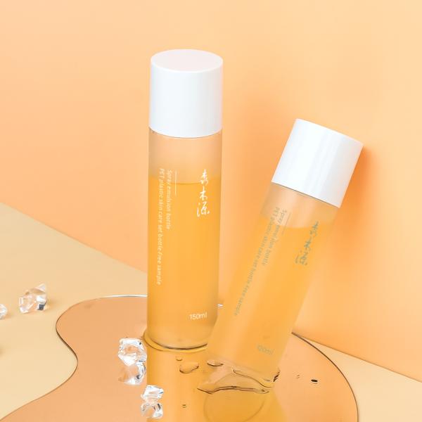 SCREW CAP Customized 100ml 120ml 150ml 200ml PET Plastic Empty Toner Bottle for Face Lotion and Cosmetics Custom Colors