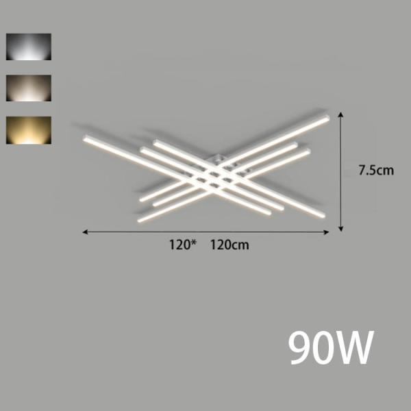 White LED Ceiling Light for Living Room Aluminum Lamp Body Large Size Bedroom Light
