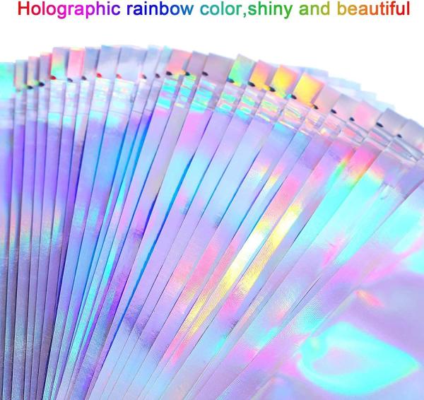 CTCX Pvc Zipper Zip Seal Ziplock Plastic Bags Holographic Slider Zip Packing Poly Mylar Bags Custom Plastic Bags Ziplock