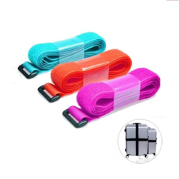Colorful Nylon Fastener Strap for Luggage and Cable Management Adjustable Nylon Hook and Loop Strap