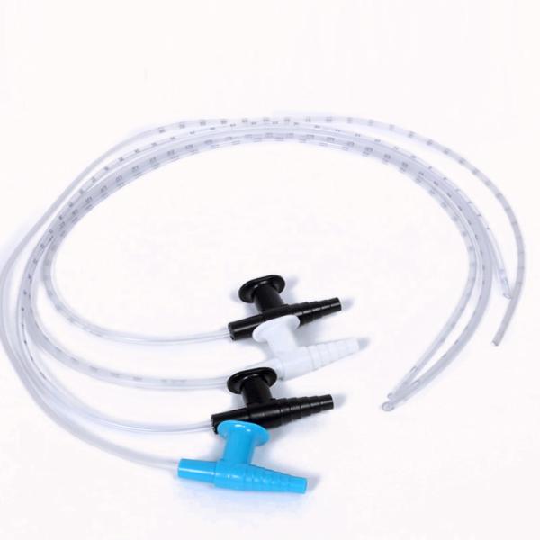 W Connector Disposable Tracheostomy Tube , Practical Y Port Suction Catheter