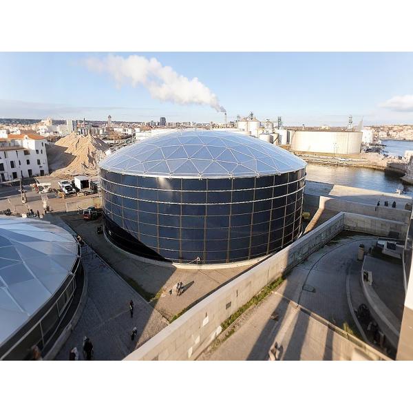 Tanques municipales de almacenamiento de agua con cerrojo con revestimiento de vidrio fundido con acero